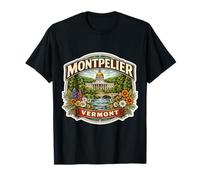 Souvenir Montpelier Vermont Città Stato Capitale Memorabilia Maglietta
