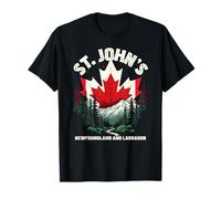 Souvenir per le vacanze del Labrador di Terranova di San Giovanni Canada Maglietta
