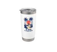 Souvenir per una vacanza sulle Isole Vergini Americane a St. Croix usvi Bicchiere termico in acciaio inox doppia parete