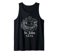 Souvenir per una vacanza sulle Isole Vergini Americane di St. John, U.S.V.I. Canotta