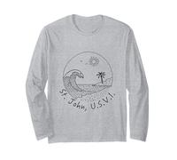 Souvenir per una vacanza sulle Isole Vergini Americane di St. John, U.S.V.I. Maglia a Manica