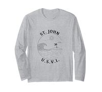 Souvenir per una vacanza sulle Isole Vergini Americane di St. John, U.S.V.I. Maglia a Manica