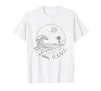 Souvenir per una vacanza sulle Isole Vergini Americane di St. John, U.S.V.I. Maglietta
