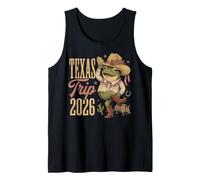Souvenir per Una Vacanza Western a Forma di ranocchio di Cowboy in Texas Trip 2026 Canotta