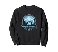 Souvenir retrò del Parco Nazionale vulcanico della California USA di Lassen Felpa