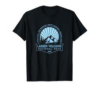 Souvenir retrò del Parco Nazionale vulcanico della California USA di Lassen Maglietta