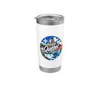 Souvenir retrò del Quebec Canada Souvenir/Quebec Bicchiere termico in acciaio inox doppia parete