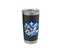 Souvenir retrò del Quebec Canada Souvenir/Quebec Bicchiere termico in acciaio inox doppia parete