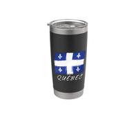 Souvenir retrò del Quebec Canada Souvenir/Quebec Bicchiere termico in acciaio inox doppia parete