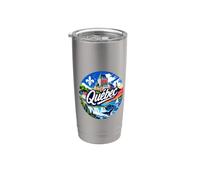 Souvenir retrò del Quebec Canada Souvenir/Quebec Bicchiere termico in acciaio inox doppia parete