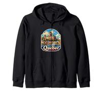 Souvenir retrò del Quebec Canada Souvenir/Quebec Felpa con Cappuccio