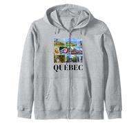Souvenir retrò del Quebec Canada Souvenir/Quebec Felpa con Cappuccio
