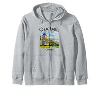 Souvenir retrò del Quebec Canada Souvenir/Quebec Felpa con Cappuccio