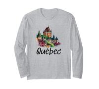 Souvenir retrò del Quebec Canada Souvenir/Quebec Maglia a Manica