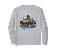 Souvenir retrò del Quebec Canada Souvenir/Quebec Maglia a Manica