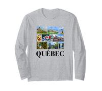 Souvenir retrò del Quebec Canada Souvenir/Quebec Maglia a Manica