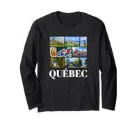 Souvenir retrò del Quebec Canada Souvenir/Quebec Maglia a Manica