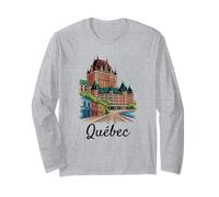 Souvenir retrò del Quebec Canada Souvenir/Quebec Maglia a Manica