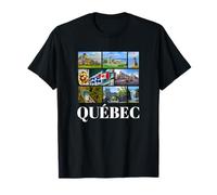 Souvenir retrò del Quebec Canada Souvenir/Quebec Maglietta