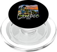 Souvenir retrò del Quebec Canada Souvenir/Quebec PopSockets PopGrip per MagSafe