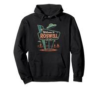 Souvenir retrò di Roswell, New Mexico, UFO Alien 1947 Felpa con Cappuccio