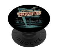 Souvenir retrò di Roswell, New Mexico, UFO Alien 1947 PopSockets PopGrip Adesivo