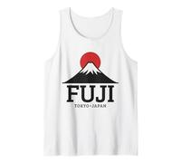 Souvenir retrò Giapponese del Monte Fuji Tokyo Giappone Canotta