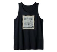 Souvenir retrò vintage del parco nazionale delle grandi montagne fumose Canotta