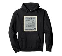 Souvenir retrò vintage del parco nazionale delle grandi montagne fumose Felpa con Cappuccio