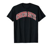 Souvenir Rosso di Ritorno al Passato in Stile College di Crested Butte Maglietta