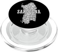 Souvenir Sardegna con mappa e città sarde PopSockets PopGrip per MagSafe