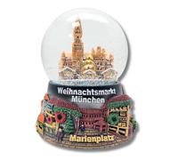 Souvenir Sfera di neve Mercatino di Natale Monaco Baviera Viaggi Germania Mitbringsel |30074