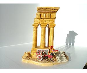Souvenir Sicilia Collezione Tempio Castore e Polluce (Dioscuri) con base