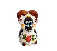 Souvenir statuetta in ceramica Gzhel Capretta 5x3 cm