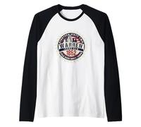 Souvenir Storico della Città Fantasma della Corsa all'oro di Warren Idaho Maglia con Maniche Raglan