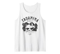 Souvenir Taormina Sicilia Italia Distressed Design Canotta