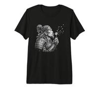 Souvenir Tradizionale Giapponese del Dente di Leone Samurai Giapponese Maglietta Premium