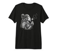 Souvenir Tradizionale Giapponese del Dente di Leone Samurai Giapponese Maglietta Premium