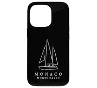Souvenir turistico delle vacanze turistiche del club velico Monte Carlo di Monaco Custodia per iPhone 13 Pro