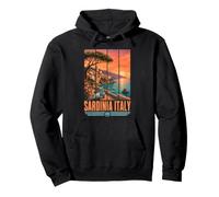 Souvenir Turistico Sardegna Vacanze estive Italiane metà secolo Felpa con Cappuccio