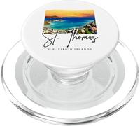 Souvenir USVI spiaggia Isole Vergini americane di San Tom PopSockets PopGrip per MagSafe