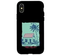 Souvenir vintage da giardino Kauai Hawaii Isle Aloha Art Custodia per iPhone X/XS