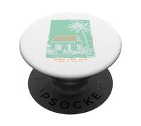 Souvenir vintage da giardino Kauai Hawaii Isle Aloha Art PopSockets PopGrip Adesivo