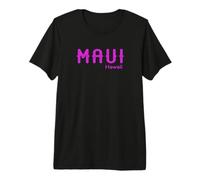 Souvenir Vintage degli speroni Rosa delle Hawaii Maui Maglietta Premium