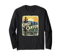Souvenir Vintage del Parco Nazionale del Kings Canyon California USA Maglia a Manica