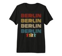 Souvenir Vintage della Metropoli di Berlino con l'iconico or Maglietta Premium