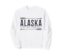 Souvenir Vintage dell'Alaska The Last Frontier Arrows Felpa