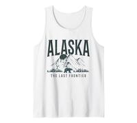 Souvenir Vintage dell'Alaska The Last Frontier Bear Mountains Canotta