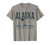Souvenir Vintage dell'Alaska The Last Frontier Bear Mountains Maglietta