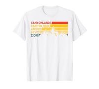 Souvenir Vintage dello Utah Big 5 Parco Nazionale Utah Mighty Five Maglietta